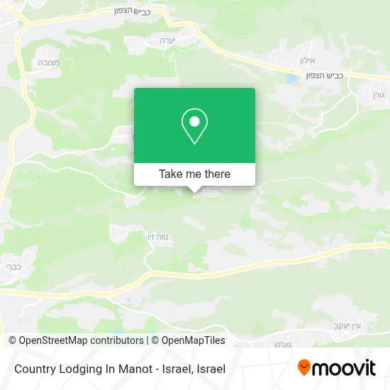 Country Lodging In Manot - Israel map