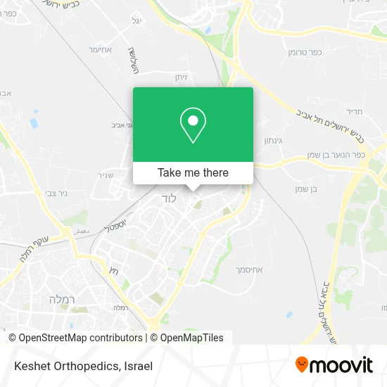 Keshet Orthopedics map