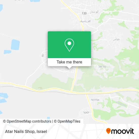 Atar Nails Shop map