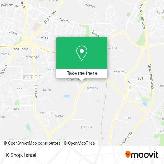 K-Shop map