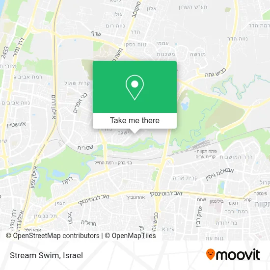 Stream Swim map