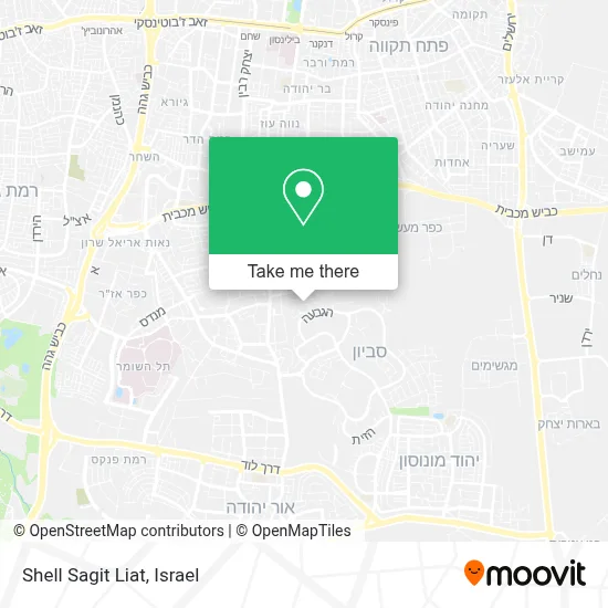 Shell Sagit Liat map