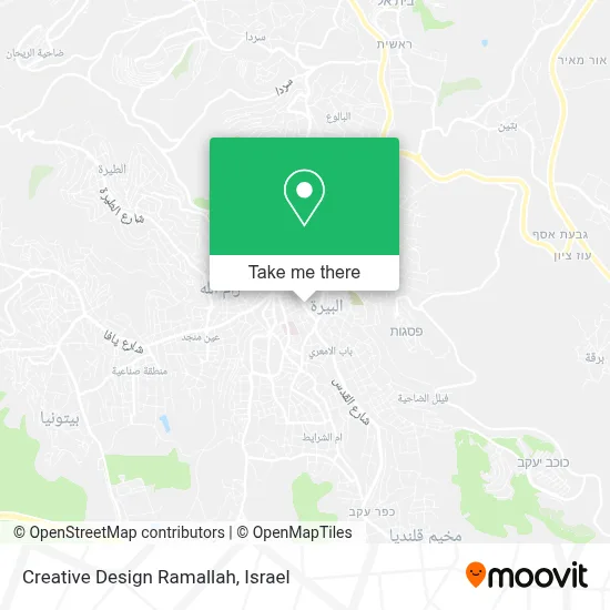 Creative Design Ramallah map