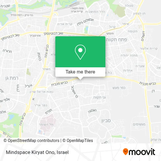 Mindspace Kiryat Ono map