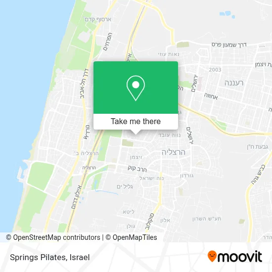 Springs Pilates map