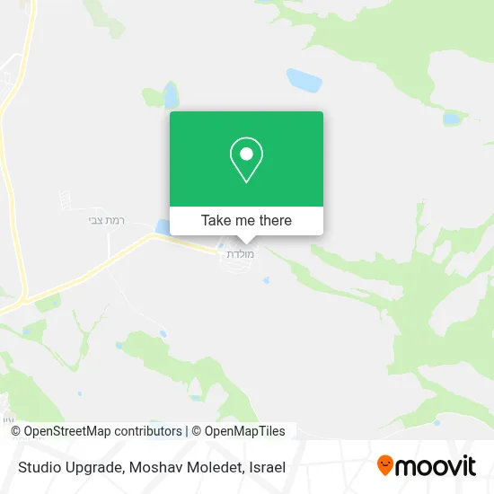 Studio Upgrade, Moshav Moledet map