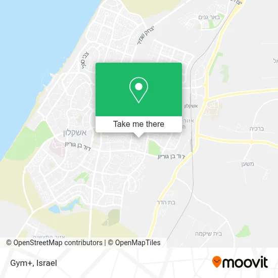 Gym+ map