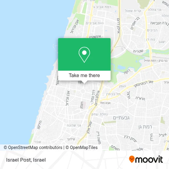 Israel Post map