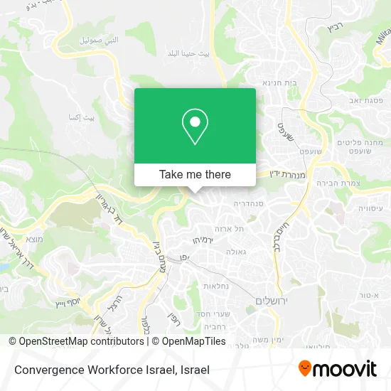 Convergence Workforce Israel map