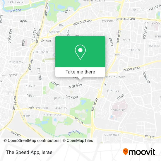 The Speed App map