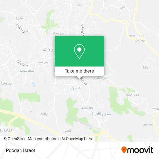 Pecdar map