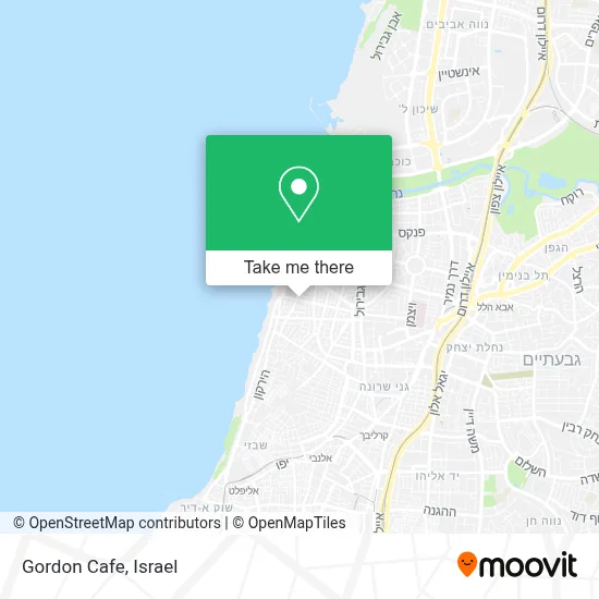 Gordon Cafe map
