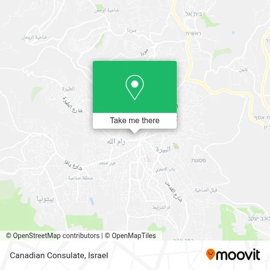 Canadian Consulate map