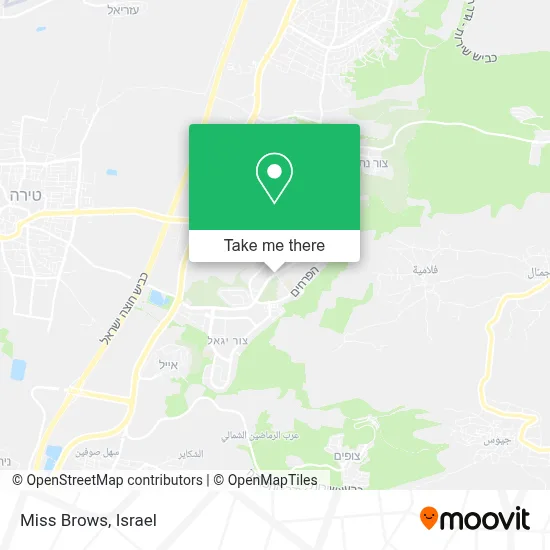 Miss Brows map