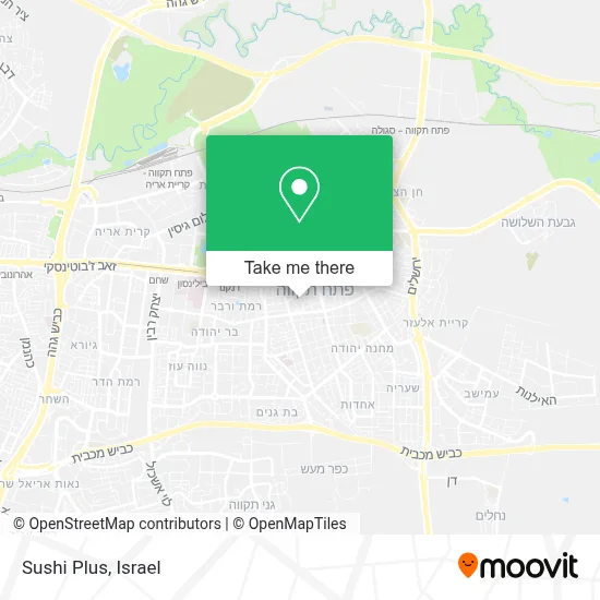 Sushi Plus map
