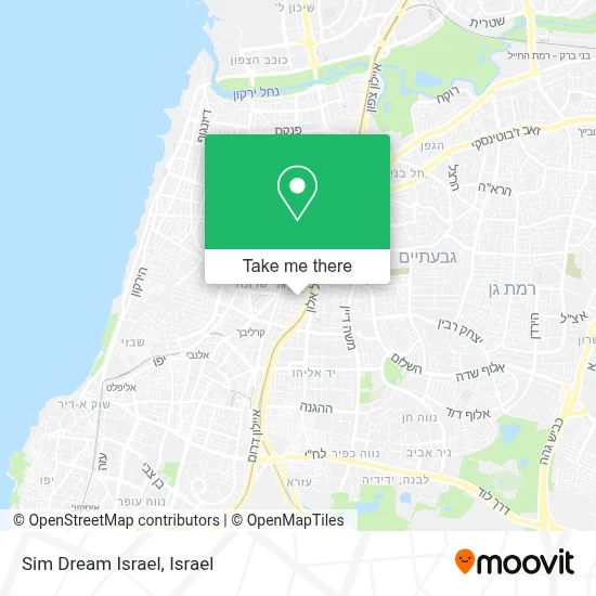 Sim Dream Israel map