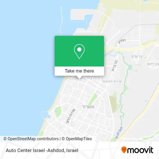 Auto Center Israel -Ashdod map