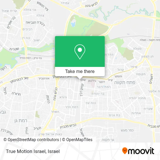 True Motion Israel map