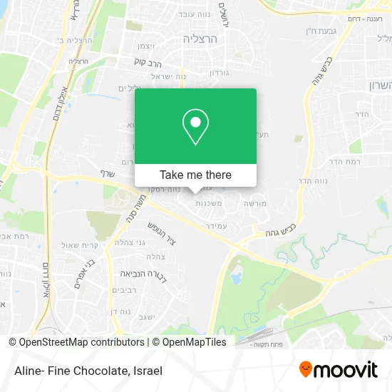Aline- Fine Chocolate map