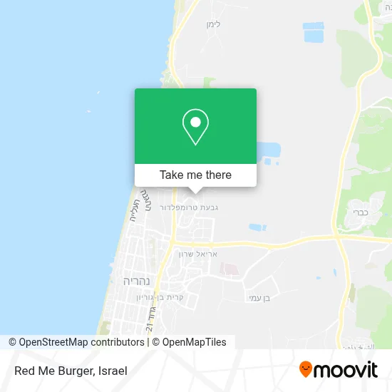 Red Me Burger map
