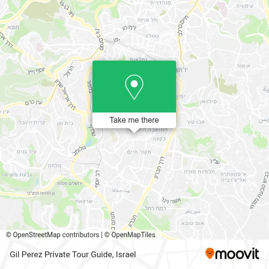 Gil Perez Private Tour Guide map