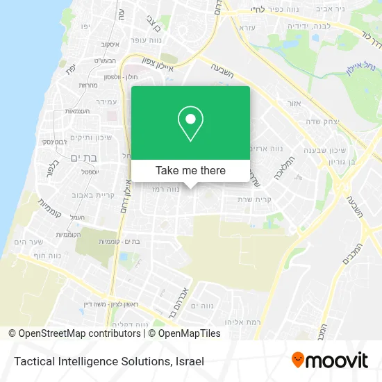 Tactical Intelligence Solutions map