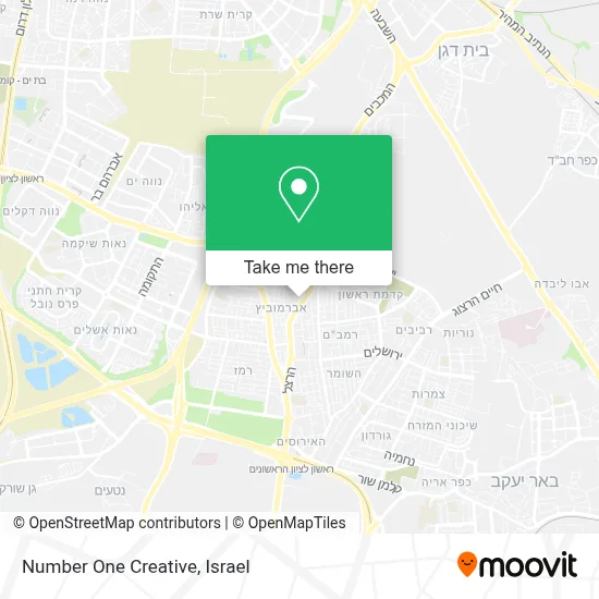 Number One Creative map