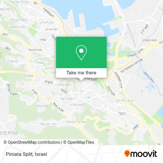 Piniata Split map
