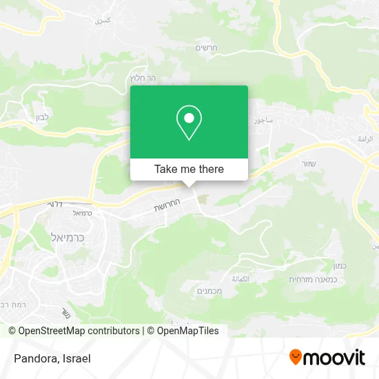 Pandora map