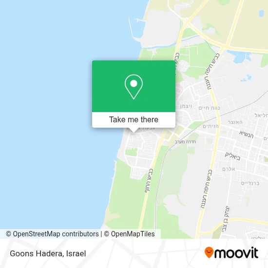 Goons Hadera map