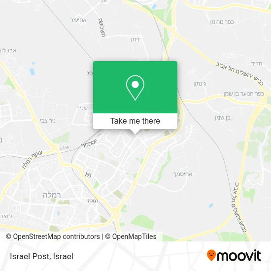 Israel Post map