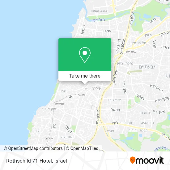 Rothschild 71 Hotel map