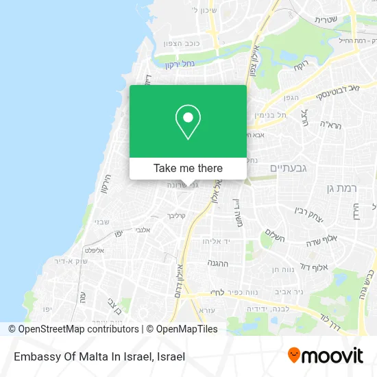 Embassy Of Malta In Israel map