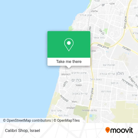 Calibri Shop map