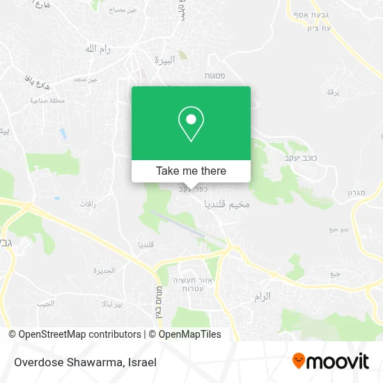 Overdose Shawarma map