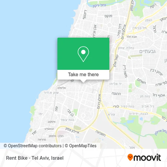 Rent Bike - Tel Aviv map