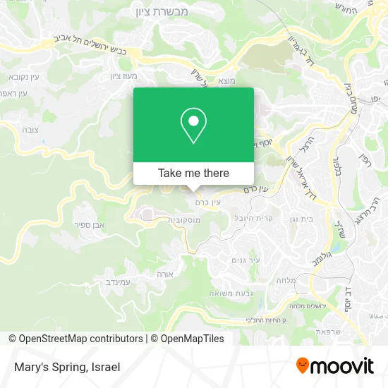 Mary's Spring map