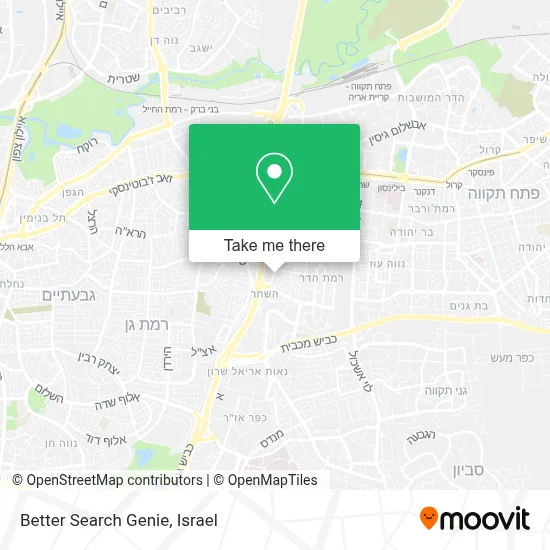 Better Search Genie map