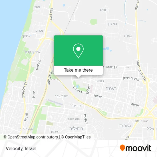 Velocity map