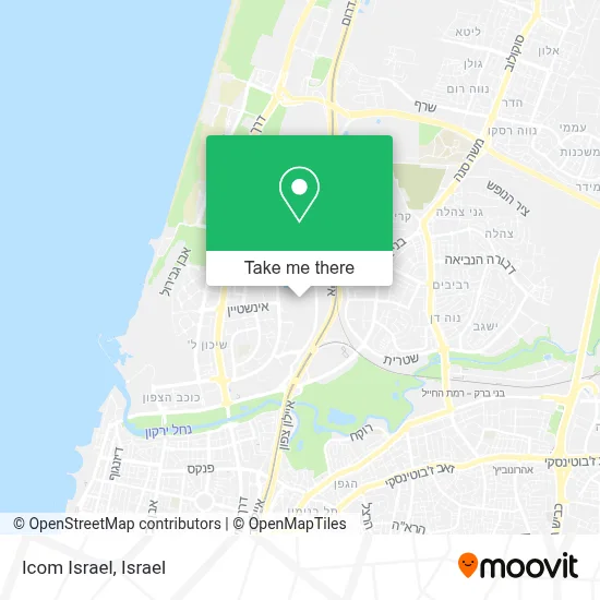 Icom Israel map