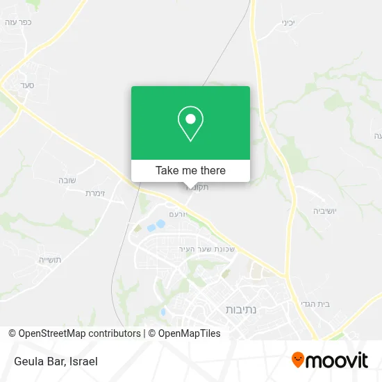 Geula Bar map