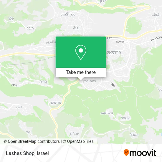 Lashes Shop map