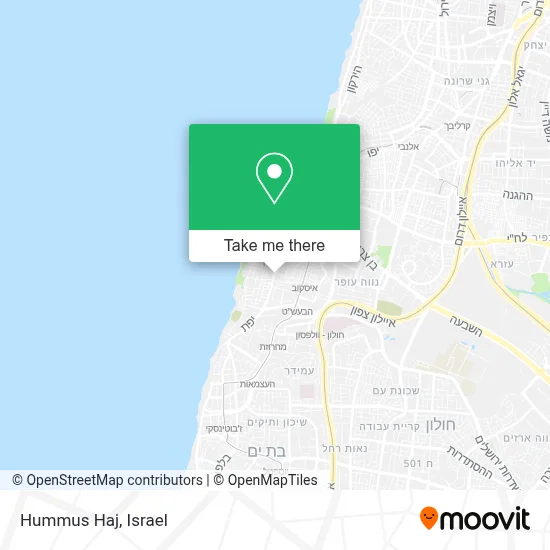 Hummus Haj map