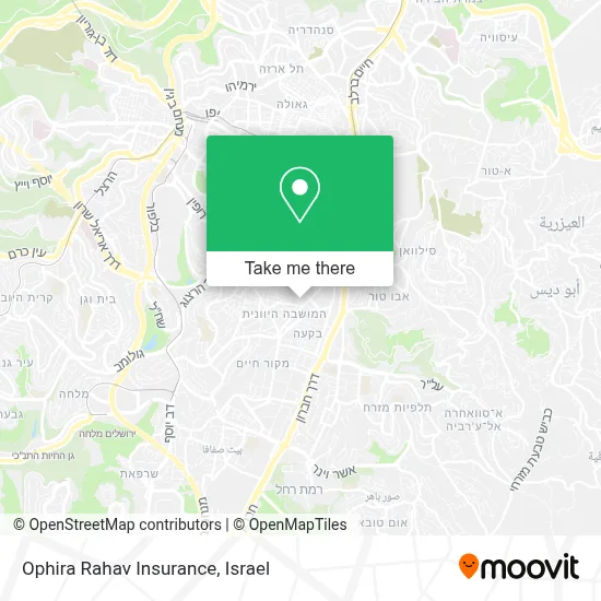 Ophira Rahav Insurance map
