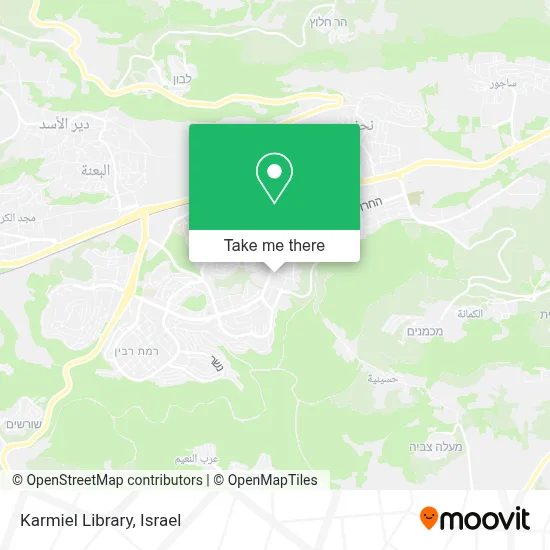 Karmiel Library map