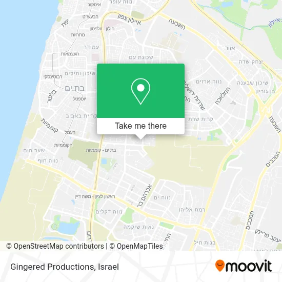 Gingered Productions map