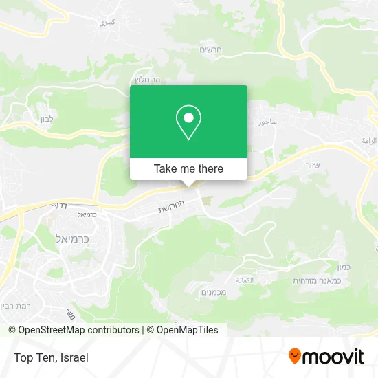 Top Ten map