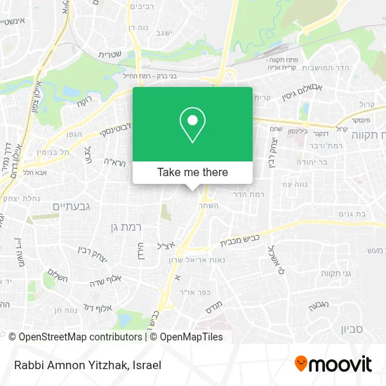 Rabbi Amnon Yitzhak map
