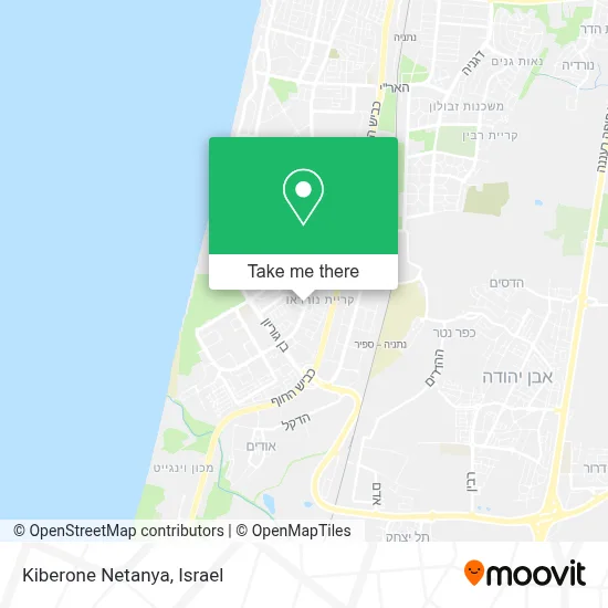 Kiberone Netanya map