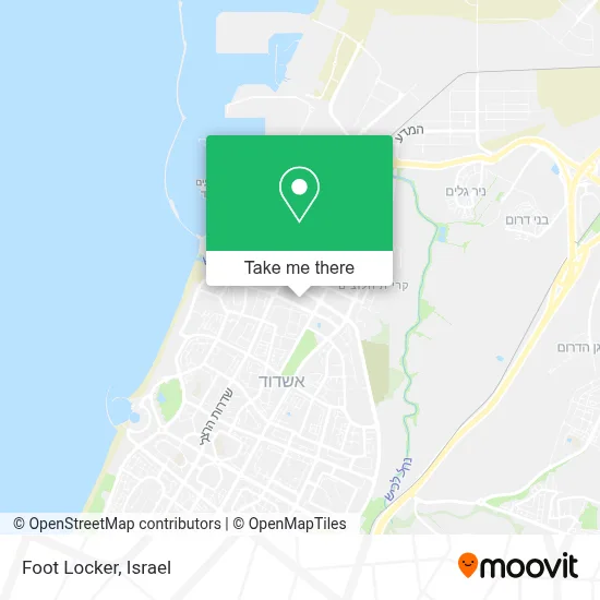 Foot Locker map